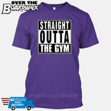 Straight Outta the Gym [T-shirt/Hoodie/Tank Top]-T-Shirt-Purple-Over The Boardwalk Shirts