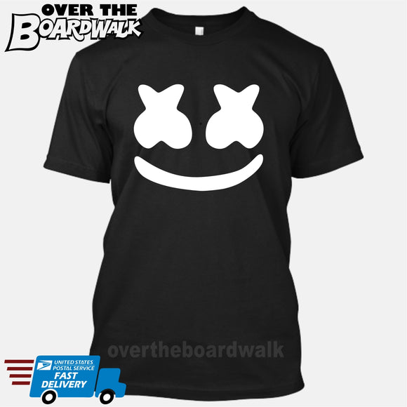 Marshmello Smiley Face **Youth Sizes** [Music T-shirt] Kids/Children Sizes-Over The Boardwalk Shirts