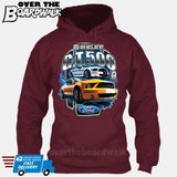 SHELBY GT500 Mustang - FORD LICENSED [T-shirt/Hoodie/Tank Top]-Hoodie-Maroon-Over The Boardwalk Shirts