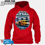 SHELBY GT500 Mustang - FORD LICENSED [T-shirt/Hoodie/Tank Top]-Hoodie-Red-Over The Boardwalk Shirts