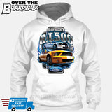 SHELBY GT500 Mustang - FORD LICENSED [T-shirt/Hoodie/Tank Top]-Hoodie-White-Over The Boardwalk Shirts