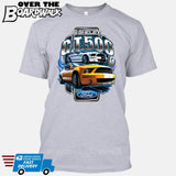 SHELBY GT500 Mustang - FORD LICENSED [T-shirt/Hoodie/Tank Top]-T-Shirt-Heather Grey-Over The Boardwalk Shirts