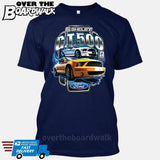 SHELBY GT500 Mustang - FORD LICENSED [T-shirt/Hoodie/Tank Top]-T-Shirt-Navy-Over The Boardwalk Shirts