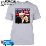 Re-Elect Trump 2020 Make Liberals Cry Again - Reelect MAGA Elections Politics USA GOP Republican [T-shirt]-T-Shirt-Heather Grey-Small-Over The Boardwalk Shirts