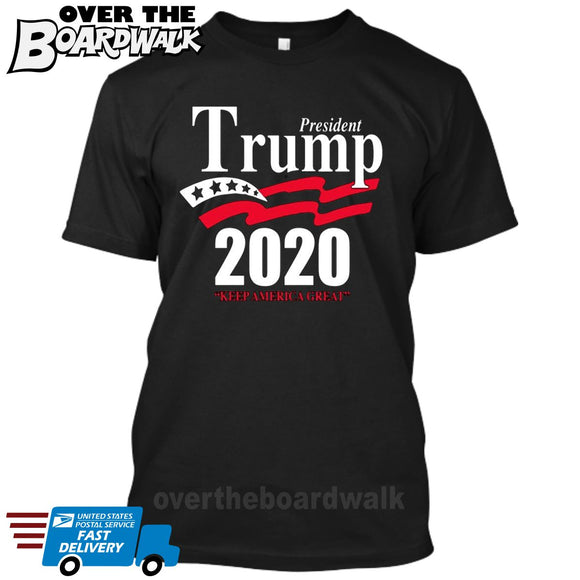 President Trump 2020 Keep America Great -MAGA Elections Politics [T-shirt/Tank Top]-Over The Boardwalk Shirts