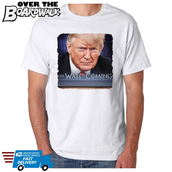 The Wall is Coming - President Trump GoT Parody [Politics T-shirt/Tank Top]-Over The Boardwalk Shirts