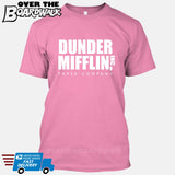 Dunder Mifflin Paper Company Logo Funny TV Joke [T-shirt/Tank Top]-T-Shirt-Pink-Small-Over The Boardwalk Shirts